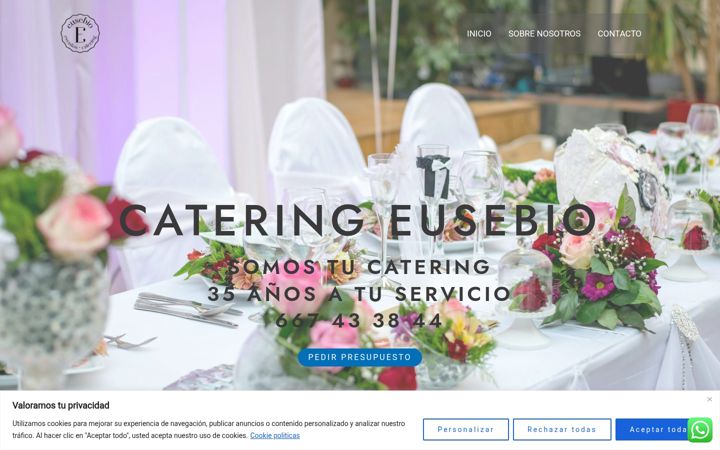 Screenshot of cateringeusebio.es