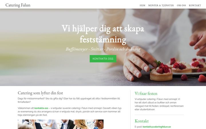 Screenshot of cateringfalun.se