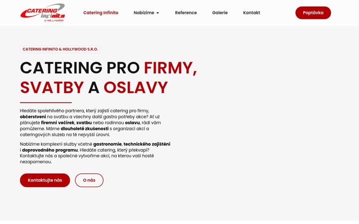 Screenshot of cateringinfinito.cz