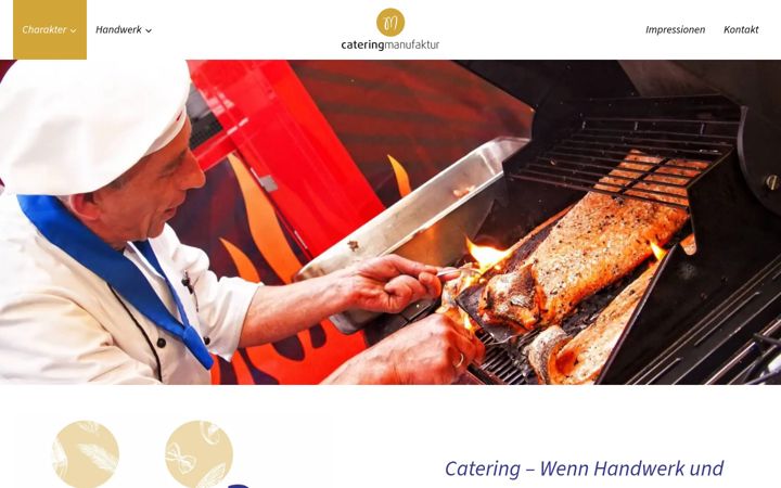 Screenshot of cateringmanufaktur.com