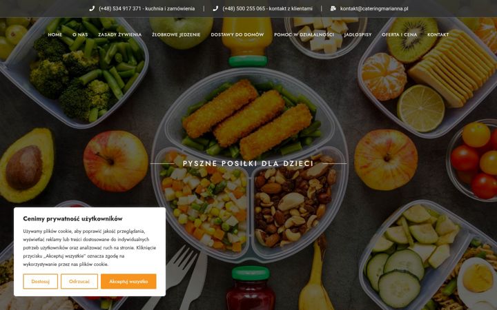 Screenshot of cateringmarianna.pl
