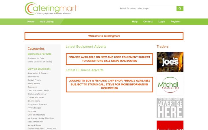 Screenshot of cateringmart.co.uk