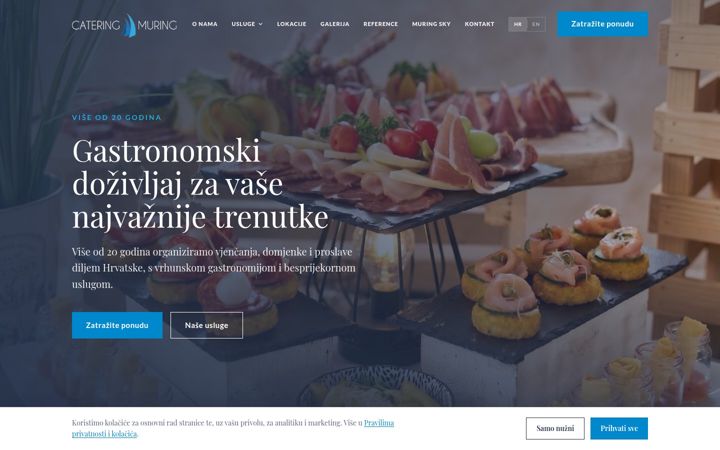 Screenshot of cateringmuring.hr