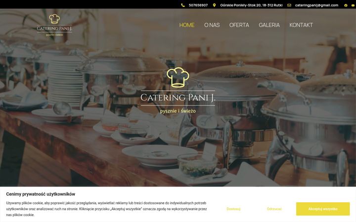Zrzut ekranu cateringpanij.pl