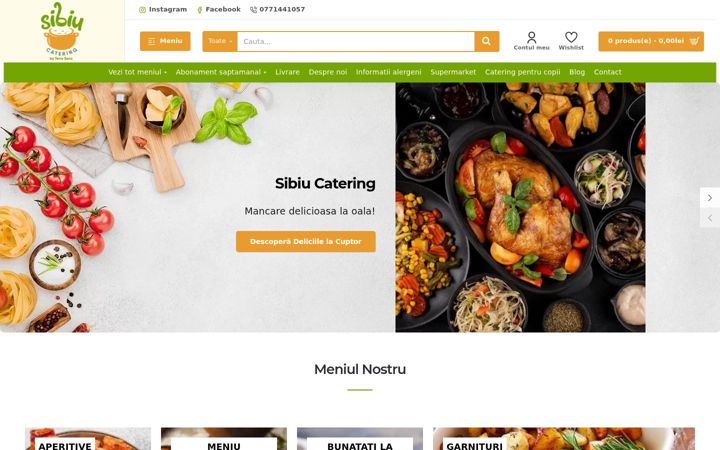 Screenshot of cateringsibiu.ro