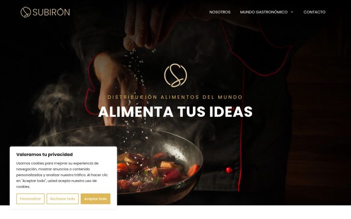 Screenshot of cateringsubiron.com