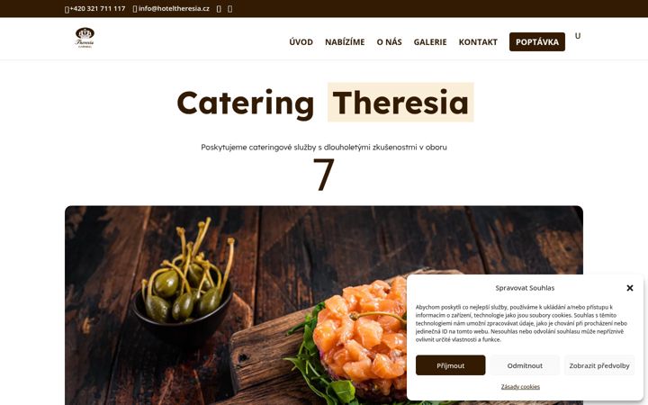 Screenshot of cateringtheresia.cz