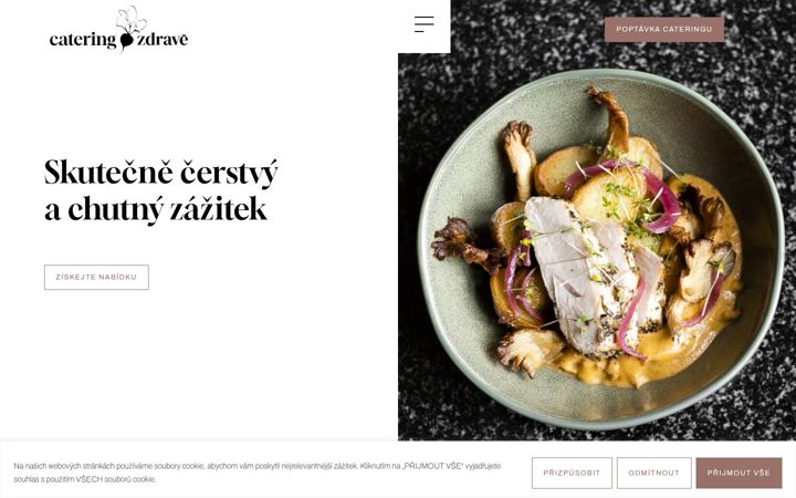 Screenshot ta' cateringzdrave.cz