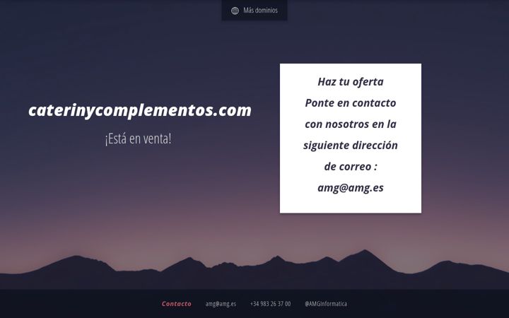 Screenshot of caterinycomplementos.com