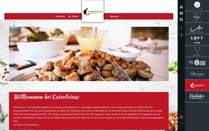Screenshot of caterlicious.de