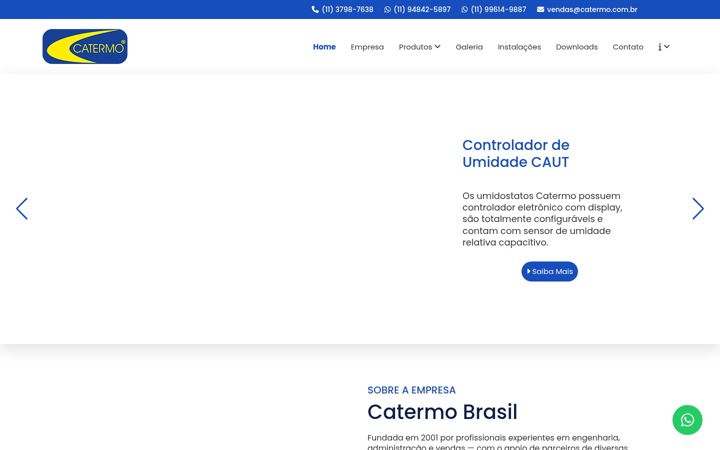 Captură de ecran a catermo.com.br