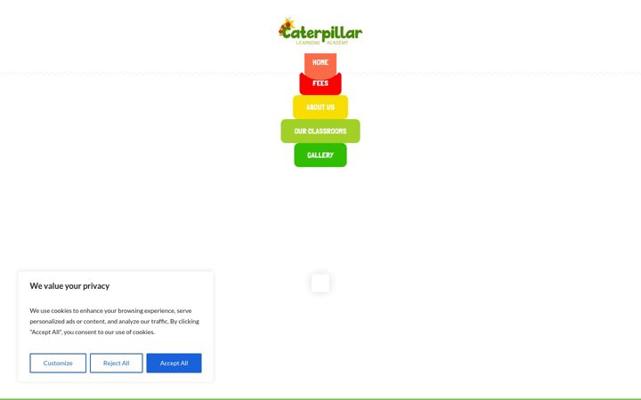 Screenshot of caterpillarlearningacademy.com