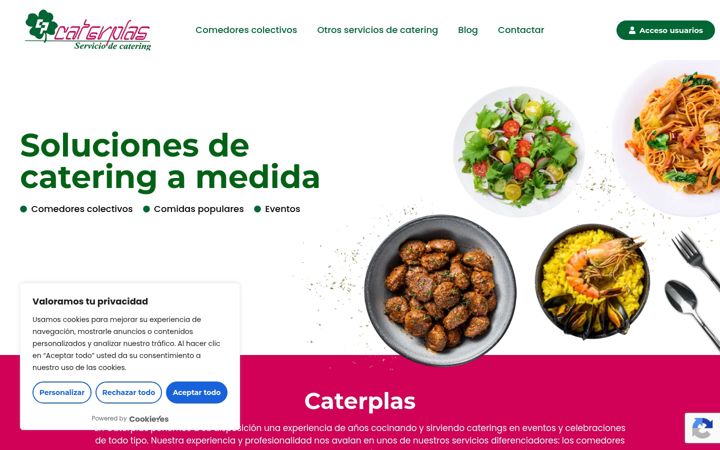 Screenshot of caterplas.es