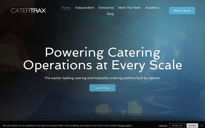 Screenshot of catertrax.com