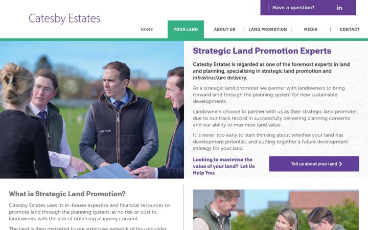 Screenshot of catesby-property.co.uk