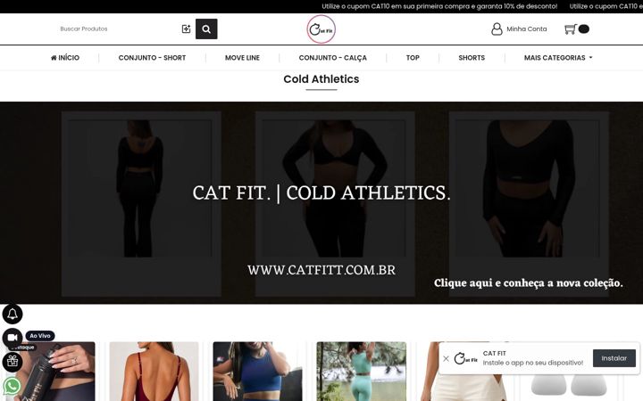 Screenshot of catfitt.com.br