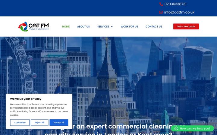 Screenshot of catfm.co.uk