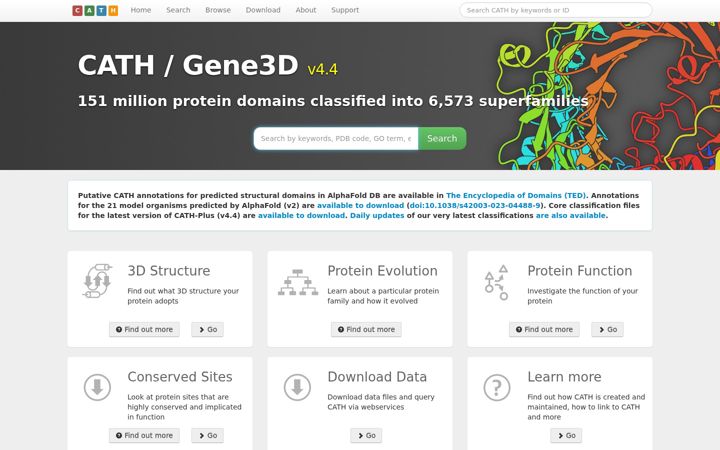 Screenshot of cathdb.info