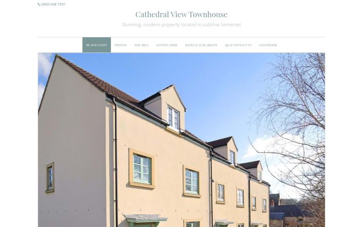 Screenshot of cathedral-view-wells.co.uk