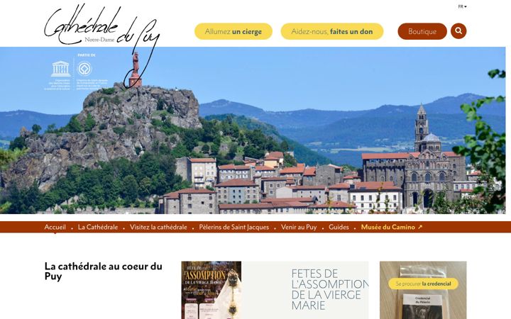 Screenshot του cathedraledupuy.org