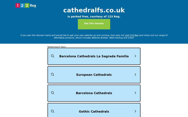 Zrzut ekranu cathedralfs.co.uk