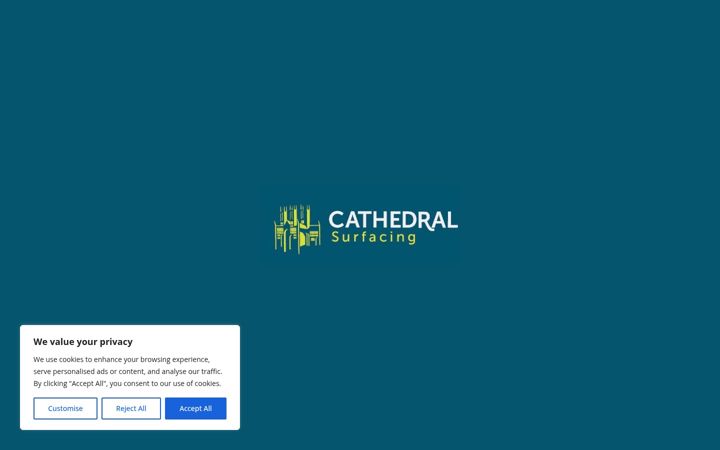 Screenshot of cathedralsurfacing.co.uk