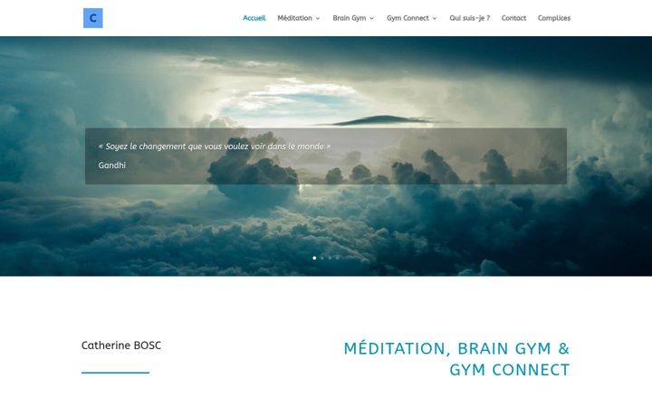Snimka zaslona za catherine-bosc-meditation.fr