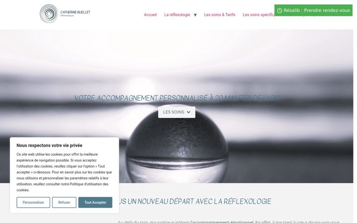 Snimka zaslona za catherine-buellet-reflexologie.fr
