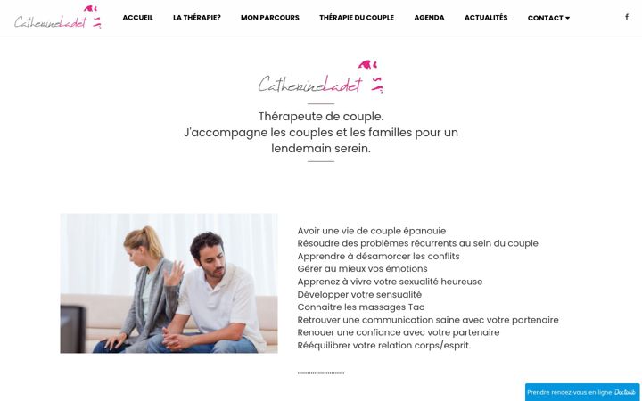 Snimka zaslona za catherine-ladet.fr