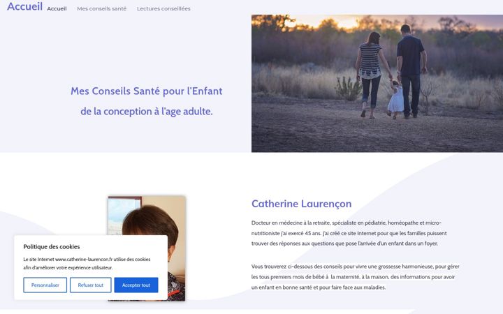 Snimka zaslona za catherine-laurencon.fr