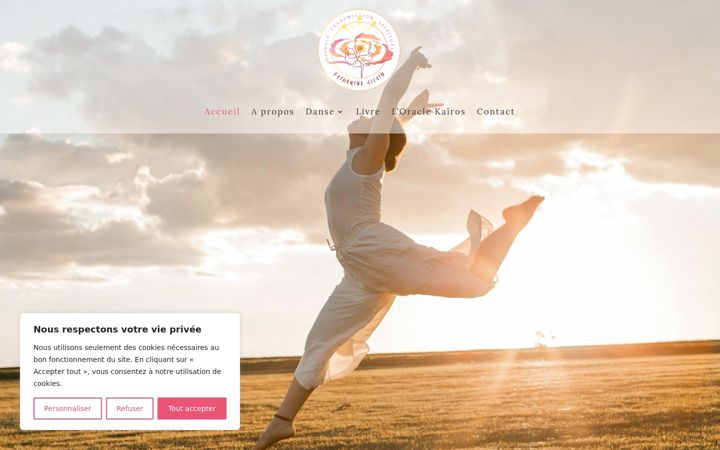 Screenshot of catherineallain.com