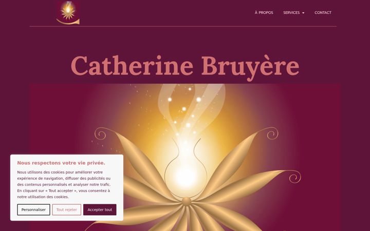 Snimka zaslona za catherinebruyere.fr