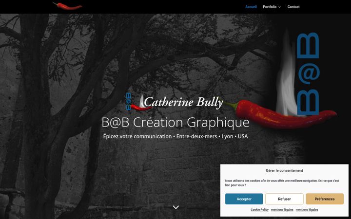 Screenshot of catherinebully.fr
