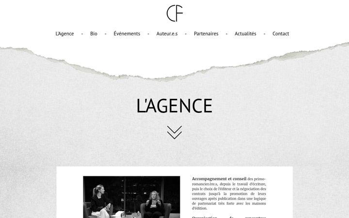 Screenshot of catherinefarin.com