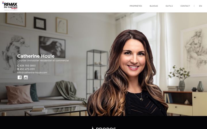 Screenshot of catherinehoule.ca
