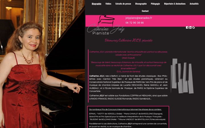 Screenshot του catherinejoly.fr