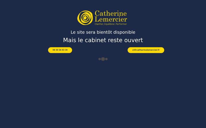 Screenshot του catherinelemercier.fr