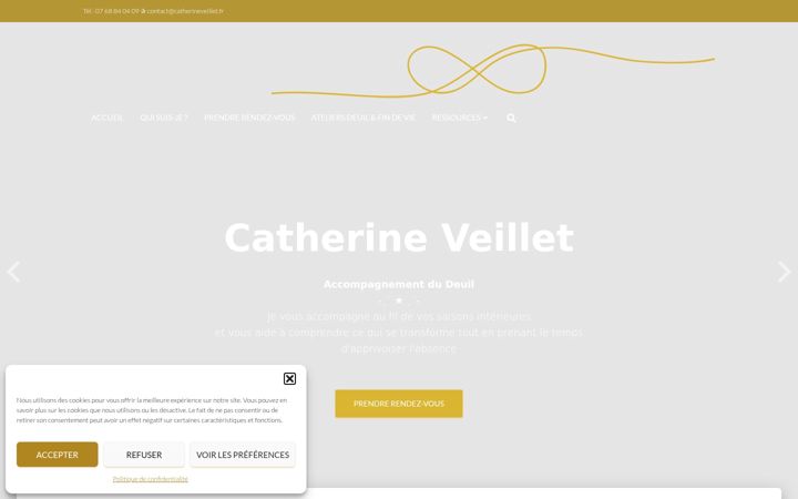 Screenshot του catherineveillet.fr