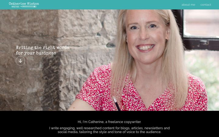 Screenshot of catherinewinton.co.uk