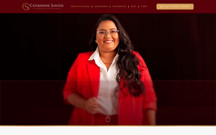 Screenshot of catherinnesantosadvogada.com