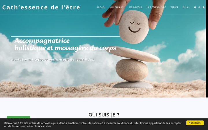 Screenshot of cathessencedeletre.com