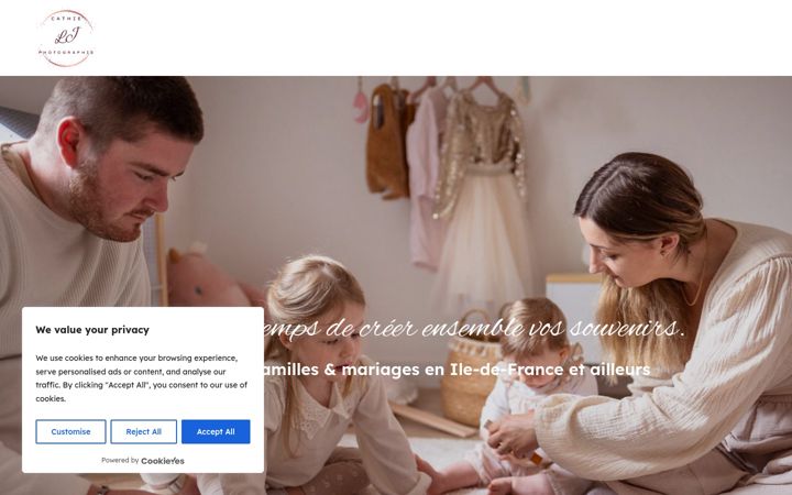 Screenshot του cathieljphotographie.fr