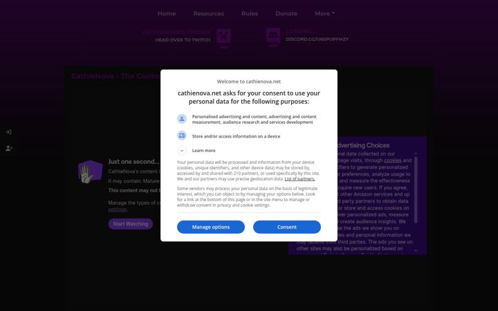Screenshot of cathienova.net