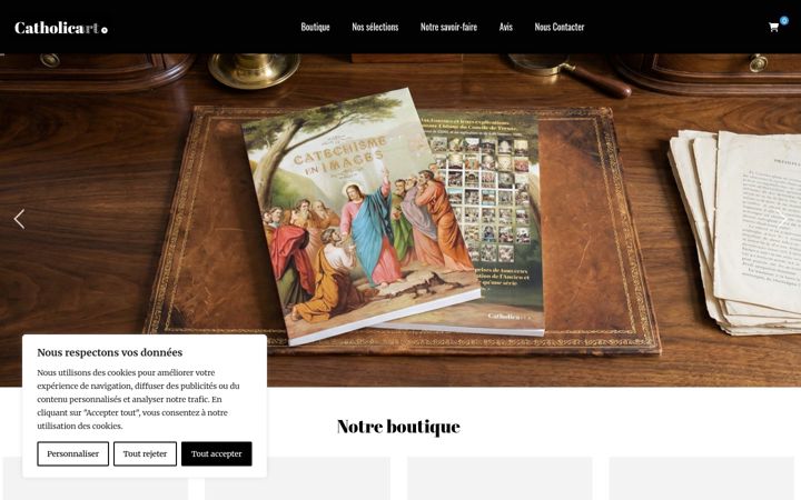 Screenshot του catholicart.fr