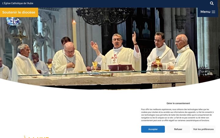 Screenshot of cathotroyes.fr