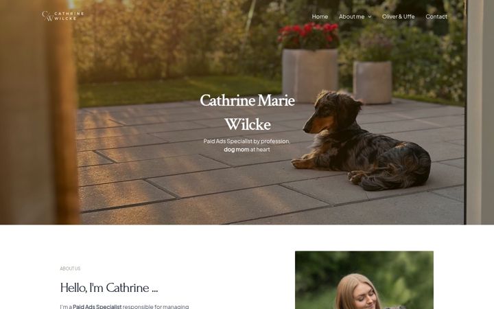 Screenshot of cathrinewilcke.com