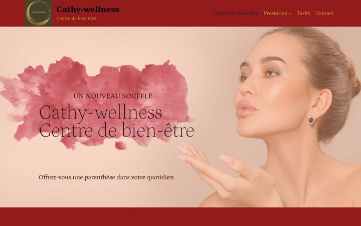 Capture d'écran de cathy-wellness.fr