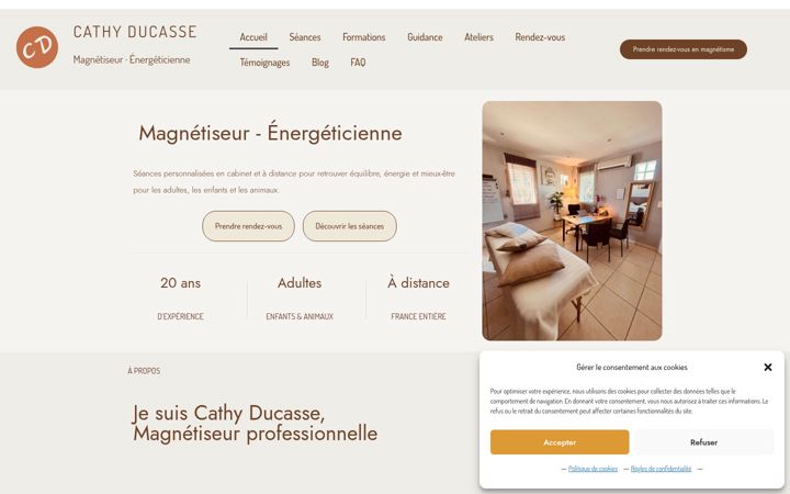 Capture d'écran de cathyducassemagnetiseur.fr