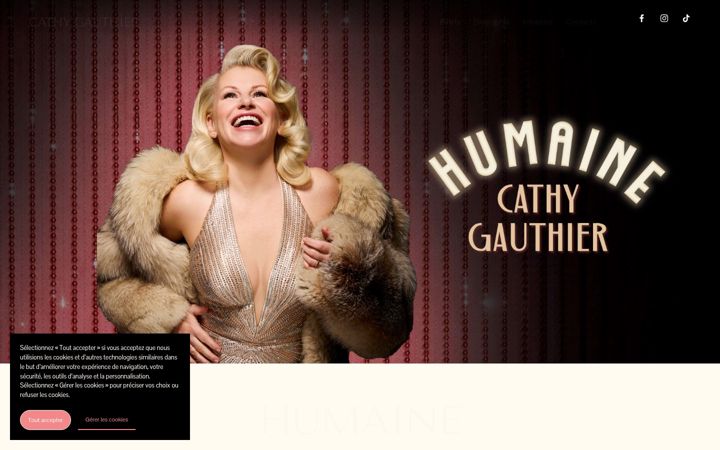 Screenshot of cathygauthier.com