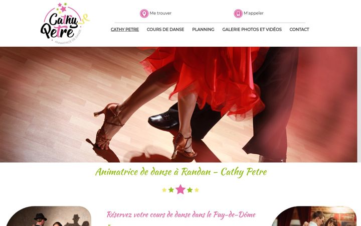 Screenshot of cathypetre.fr